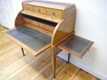 Lade das Bild in den Galerie-Viewer, Biedermeier Sekretär Rosenholz auf Eiche furniert Schellack poliert um 1800