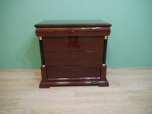 Lade das Bild in den Galerie-Viewer, Empire Biedermeier Säulen Kommode Mahagoni um 1820 frisch restauriert
