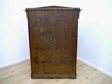 Lade das Bild in den Galerie-Viewer, Konischer Biedermeier Sekretär Mahagoni mit Schinkeldach um1815 Originalzustand