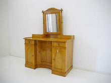 Lade das Bild in den Galerie-Viewer, Biedermeier Schreibtisch Sekretär Spiegeltisch - Birke - um 1820