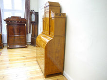 Lade das Bild in den Galerie-Viewer, Empire Biedermeier Sekretär Esche Intarsienbilder Geheimfächer 1820 restauriert