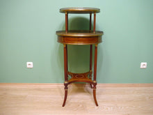 Lade das Bild in den Galerie-Viewer, Biedermeier Etagere Tisch Beistelltisch Mahagoni mit Bronze um1900