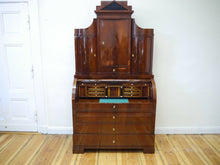 Lade das Bild in den Galerie-Viewer, Empire Biedermeier Sekretär Mahagoni Intarsien Geheimfächer um 1815 restauriert