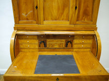 Lade das Bild in den Galerie-Viewer, Empire Biedermeier Sekretär Esche Intarsienbilder Geheimfächer 1820 restauriert