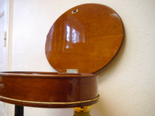 Lade das Bild in den Galerie-Viewer, Biedermeier Empire Nähtisch Mahagoni Vollsäulen um 1870 restauriert