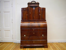 Lade das Bild in den Galerie-Viewer, Empire Biedermeier Sekretär Mahagoni Intarsien Bronze Figuren um1815 restauriert
