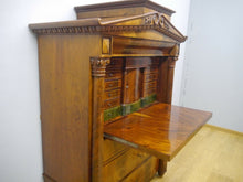 Lade das Bild in den Galerie-Viewer, Biedermeier Sekretär mit Schinkel Fassade Mahagoni um 1820