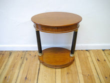 Lade das Bild in den Galerie-Viewer, Biedermeier Empire Nähtisch Mahagoni Vollsäulen um 1870 restauriert