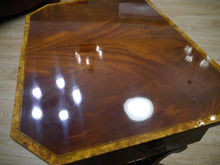 Lade das Bild in den Galerie-Viewer, Biedermeier Doppel Lyra Nähtisch Mahagoni um 1820 restauriert