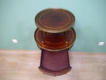 Lade das Bild in den Galerie-Viewer, Biedermeier Etagere Tisch Beistelltisch Mahagoni mit Bronze um1900