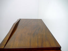 Lade das Bild in den Galerie-Viewer, Konischer Biedermeier Sekretär Mahagoni mit Schinkeldach um1815 Originalzustand