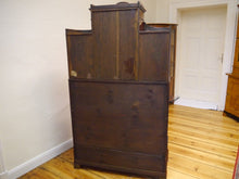 Lade das Bild in den Galerie-Viewer, Empire Biedermeier Sekretär Mahagoni Intarsien Bronze Figuren um1815 restauriert