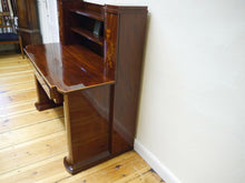 Lade das Bild in den Galerie-Viewer, Empire Biedermeier Schreibtisch Mahagoni Intarsien um 1900 frisch restauriert