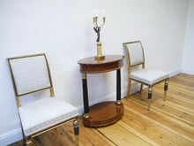 Lade das Bild in den Galerie-Viewer, Biedermeier Empire Nähtisch Mahagoni Vollsäulen um 1870 restauriert