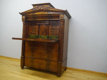 Lade das Bild in den Galerie-Viewer, Biedermeier Sekretär mit Schinkel Fassade Mahagoni um 1820