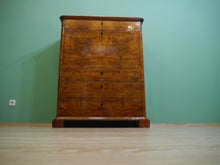 Lade das Bild in den Galerie-Viewer, Empire Biedermeier Sekretär Ulme Wurzelfurnier um 1820 restauriert