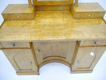 Lade das Bild in den Galerie-Viewer, Biedermeier Schreibtisch Sekretär Spiegeltisch - Birke - um 1820
