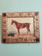 Lade das Bild in den Galerie-Viewer, Pferde Porträt Öl auf Leinwand signiert E. Steinacker oder A.Steinacker