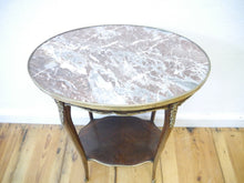 Lade das Bild in den Galerie-Viewer, Barock Rokoko Tisch Beistelltisch Salontisch mit Bronzen um 1870