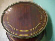 Lade das Bild in den Galerie-Viewer, Biedermeier Etagere Tisch Beistelltisch Mahagoni mit Bronze um1900