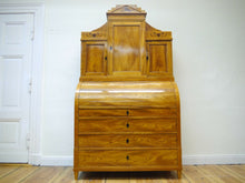 Lade das Bild in den Galerie-Viewer, Empire Biedermeier Sekretär Esche Intarsienbilder Geheimfächer 1820 restauriert