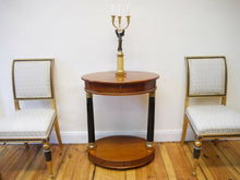 Lade das Bild in den Galerie-Viewer, Biedermeier Empire Nähtisch Mahagoni Vollsäulen um 1870 restauriert