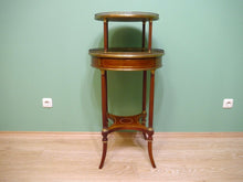 Lade das Bild in den Galerie-Viewer, Biedermeier Etagere Tisch Beistelltisch Mahagoni mit Bronze um1900
