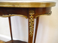 Lade das Bild in den Galerie-Viewer, Barock Rokoko Tisch Beistelltisch Salontisch mit Bronzen um 1870
