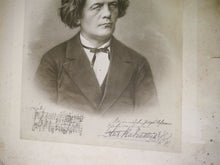 Lade das Bild in den Galerie-Viewer, Anton Rubinstein 1829 -1894 Portraitphotographie eigenhändiger Unterschrift
