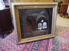 Lade das Bild in den Galerie-Viewer, Nach Hasenpflug Klosterruine im Winter Öl auf Leinwand um 1870
