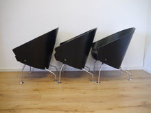 Lade das Bild in den Galerie-Viewer, Sessel Stühle Leder 3 Stück Jorgen Kastholm um 1980
