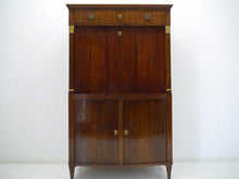 Lade das Bild in den Galerie-Viewer, Empire Biedermeier Sekretär Mahagoni Birke Kabinett Geheimfächer Wien um 1810
