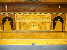 Lade das Bild in den Galerie-Viewer, Empire Biedermeier Sekretär Esche Intarsienbilder Geheimfächer 1820 restauriert
