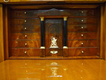 Lade das Bild in den Galerie-Viewer, Konischer Biedermeier Sekretär Mahagoni mit Schinkeldach um1815 Top restauriert
